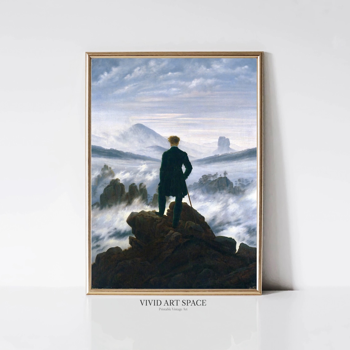 Wanderer Above the Sea of Fog, Classic Art Print - Image 3