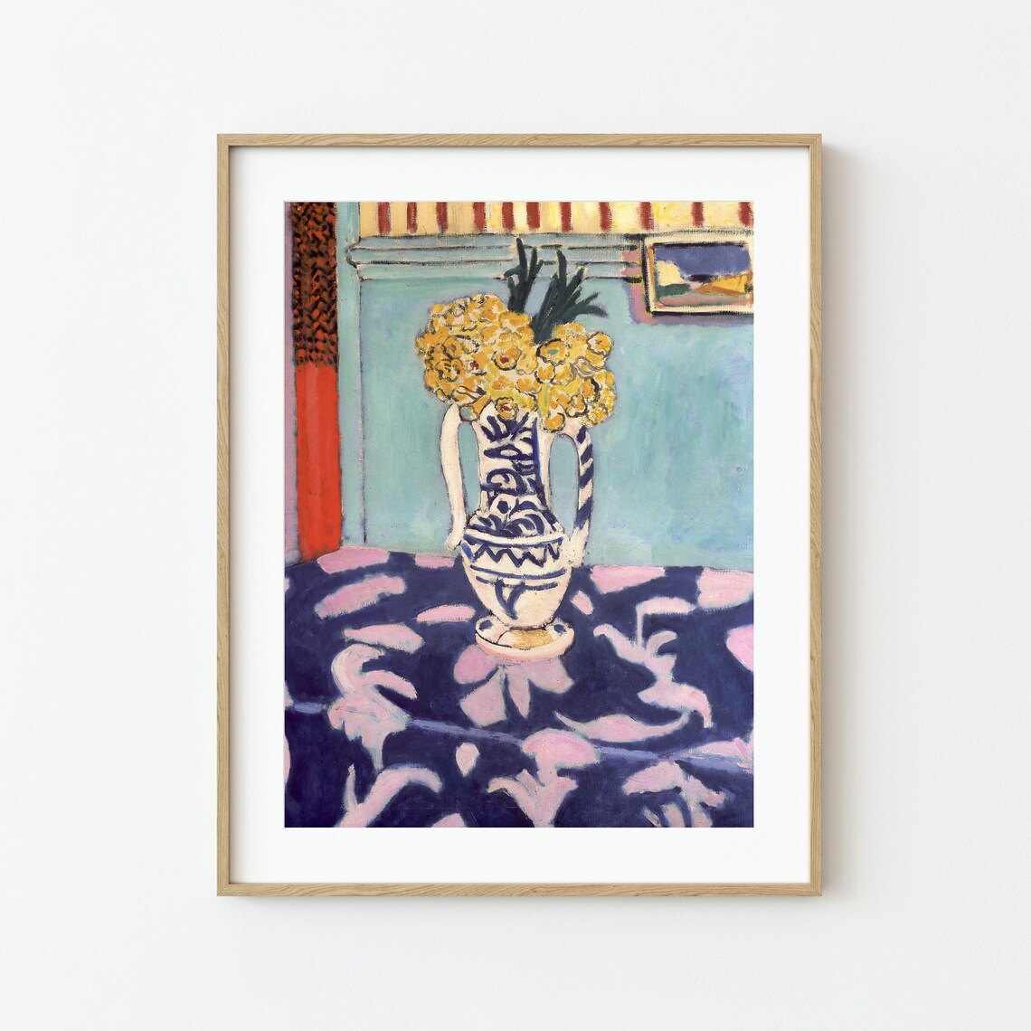Henri Matisse Yellow Mimosa Vase Bright Fauvist Floral Print - Image 3