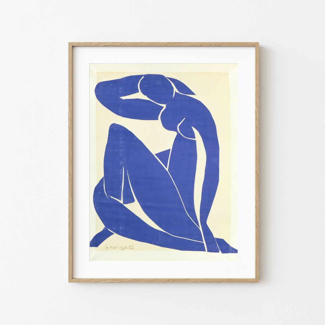 Henri Matisse Blue Nude II Ultramarine Cut-Out Modern Art Print - Image 3