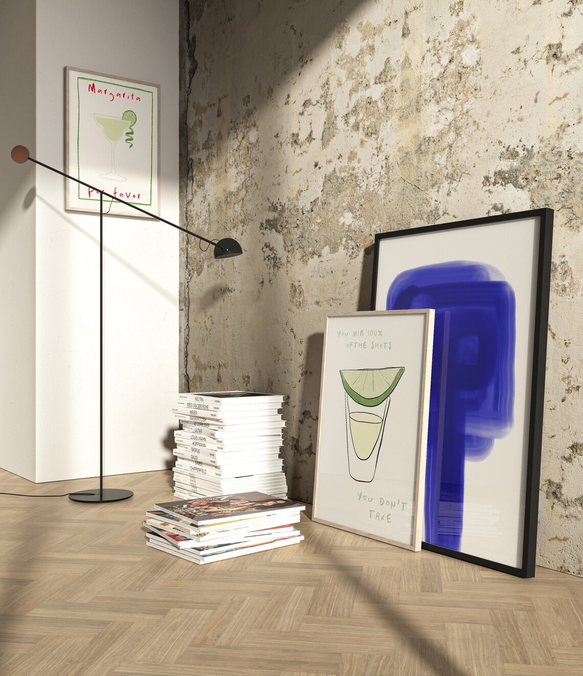 You Miss 100 Of The Shots Art Print, Bar Cart Decor - Image 3