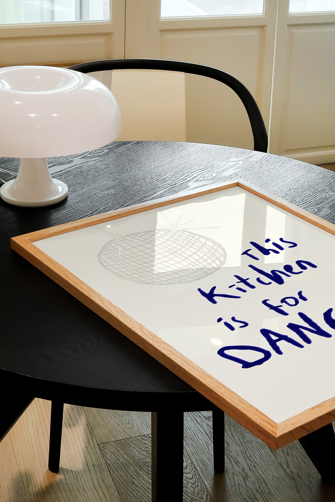 This Kitchen Is For Dancing Retro Disco Ball Print - Image 3