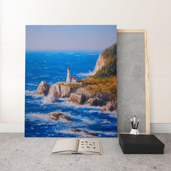 Lighthouse By The Sea Wall Art Prints