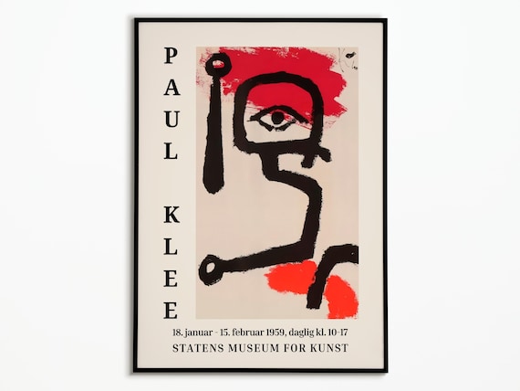 Paul Klee Exhibition Poster, Modern Art Print