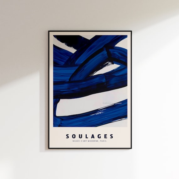 Pierre Soulages Vintage Design Art Print