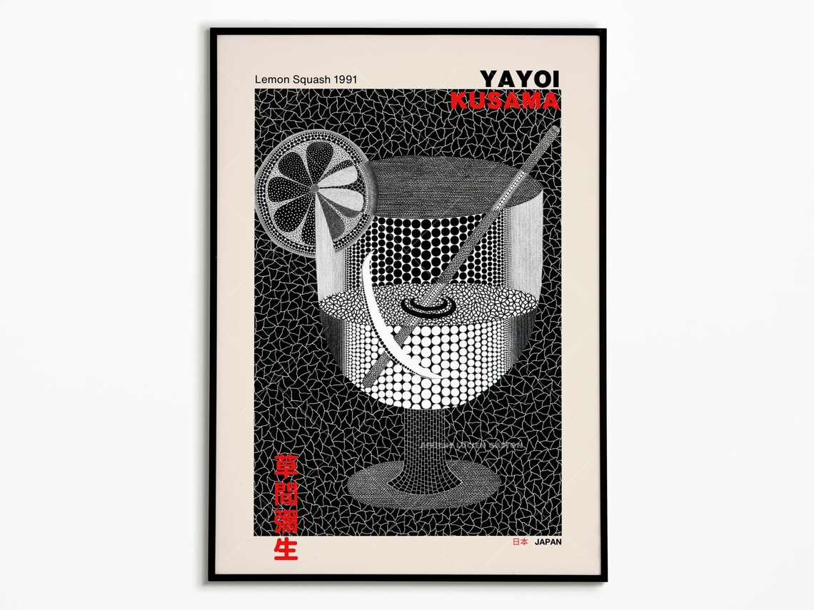 Yayoi Kusama Poster, Contemporary Art Print