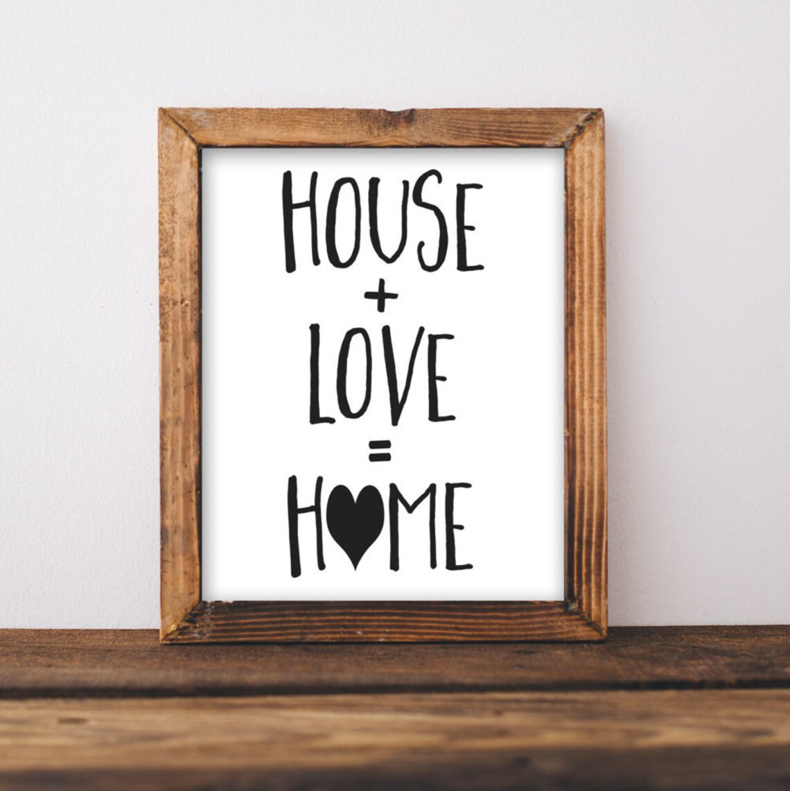House Love Home Typography Quote Art Print