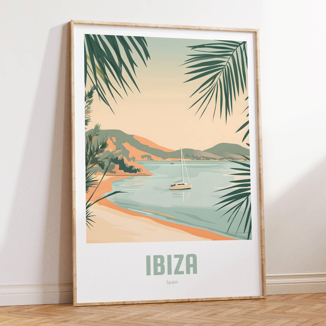 Ibiza Vintage Travel Poster, Spain Travel Poster - Image 4