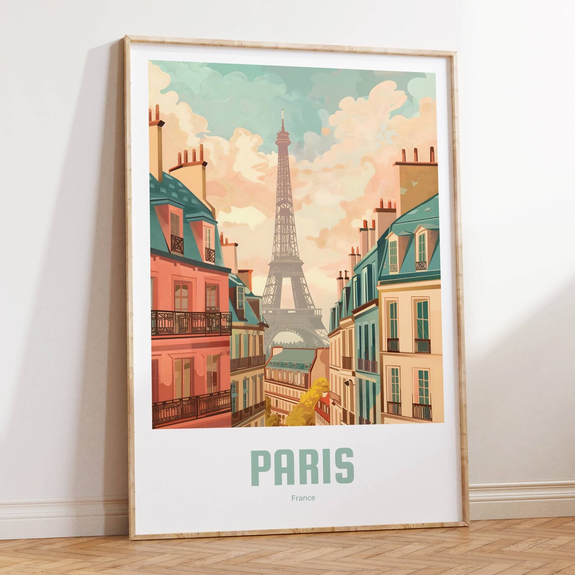 Paris Vintage Travel Poster, Retro Wall Art Print - Image 2