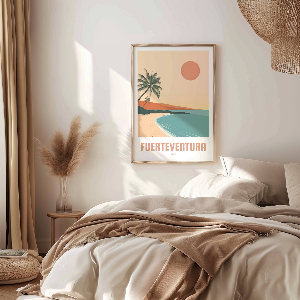 Fuerteventura Vintage Travel Poster, Spain Art Print - Image 3