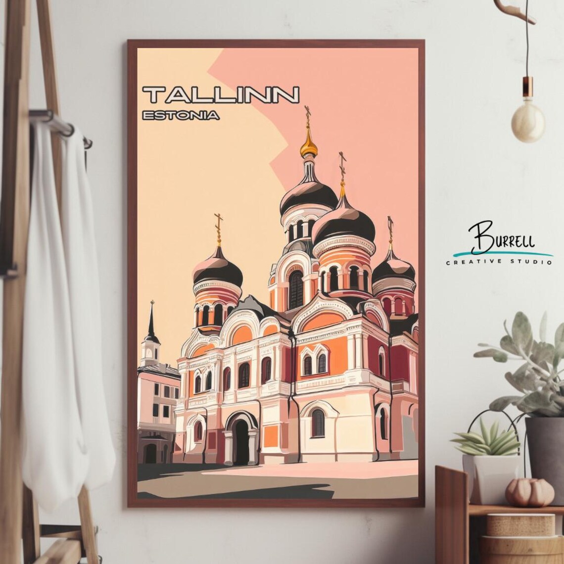 Tallinn Estonia Alexander Nevsky Cathedral Onion Domes Travel Poster - Image 4