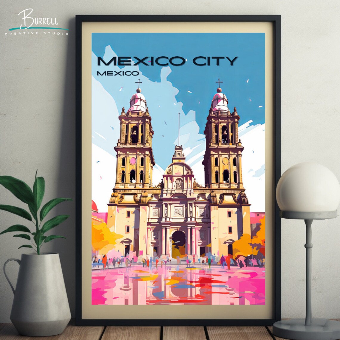 Mexico City Metropolitan Cathedral Travel Poster - Image 5