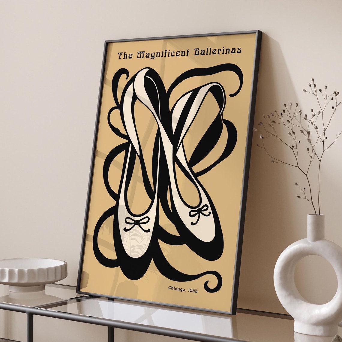 The Magnificent Ballerinas Chicago 1995 Pointe Shoes Art Poster - Image 6