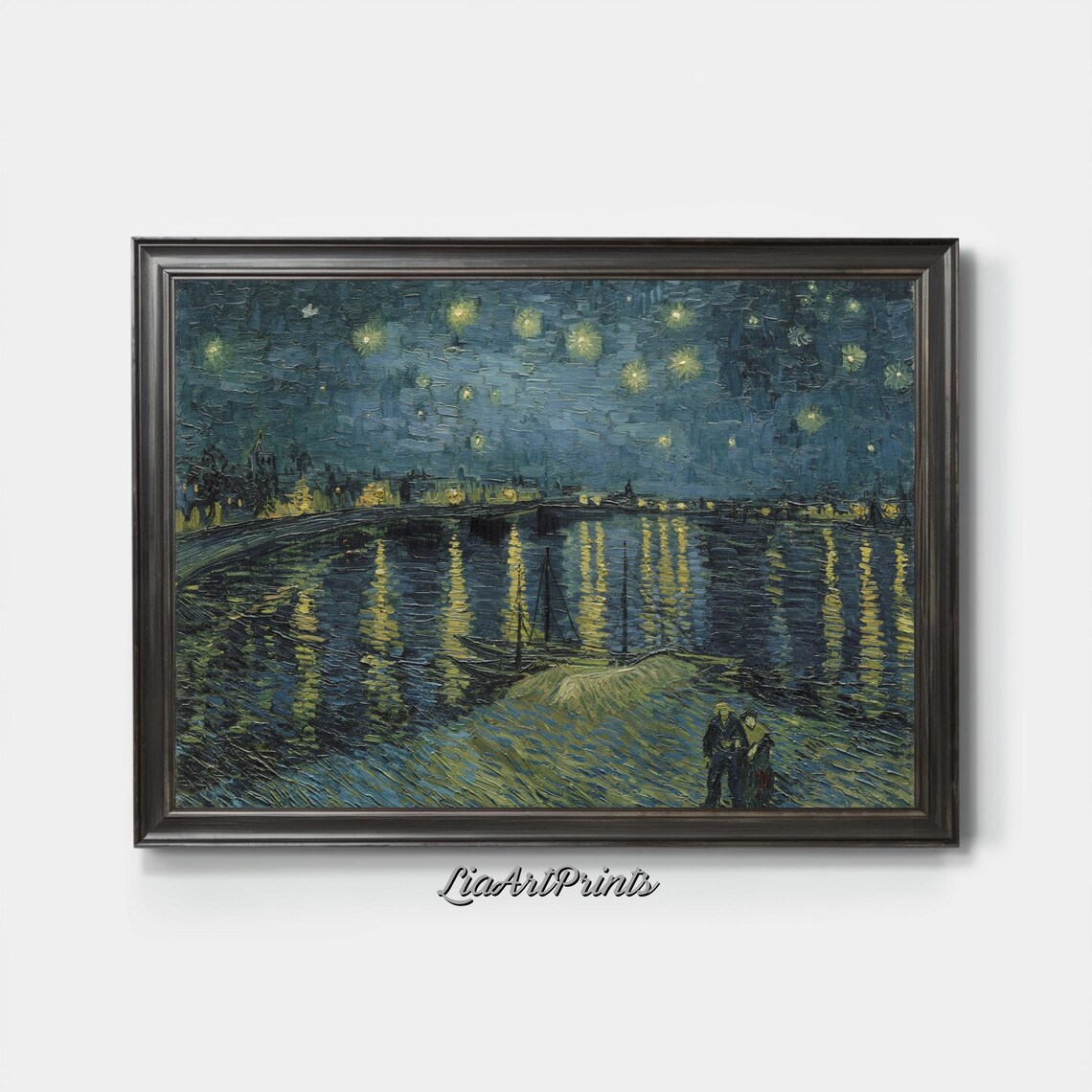 Starry Night Over The Rhne, Van Gogh Inspired - Image 3