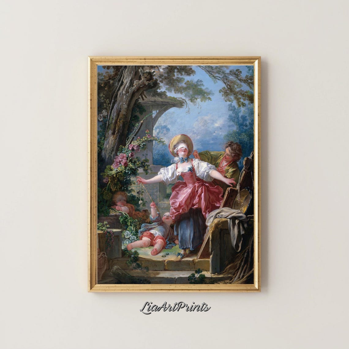 Jean Honore Fragonard Blind Mans Bluff Garden Game Rococo Art Poster - Image 5