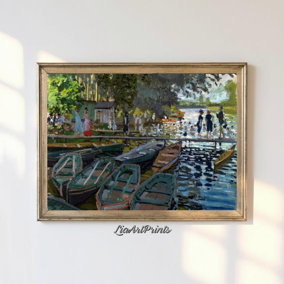 Antique Rustic Muted Landscape Painting Vintage Neutral Wall Art Antique Landscape Art Wall Art
