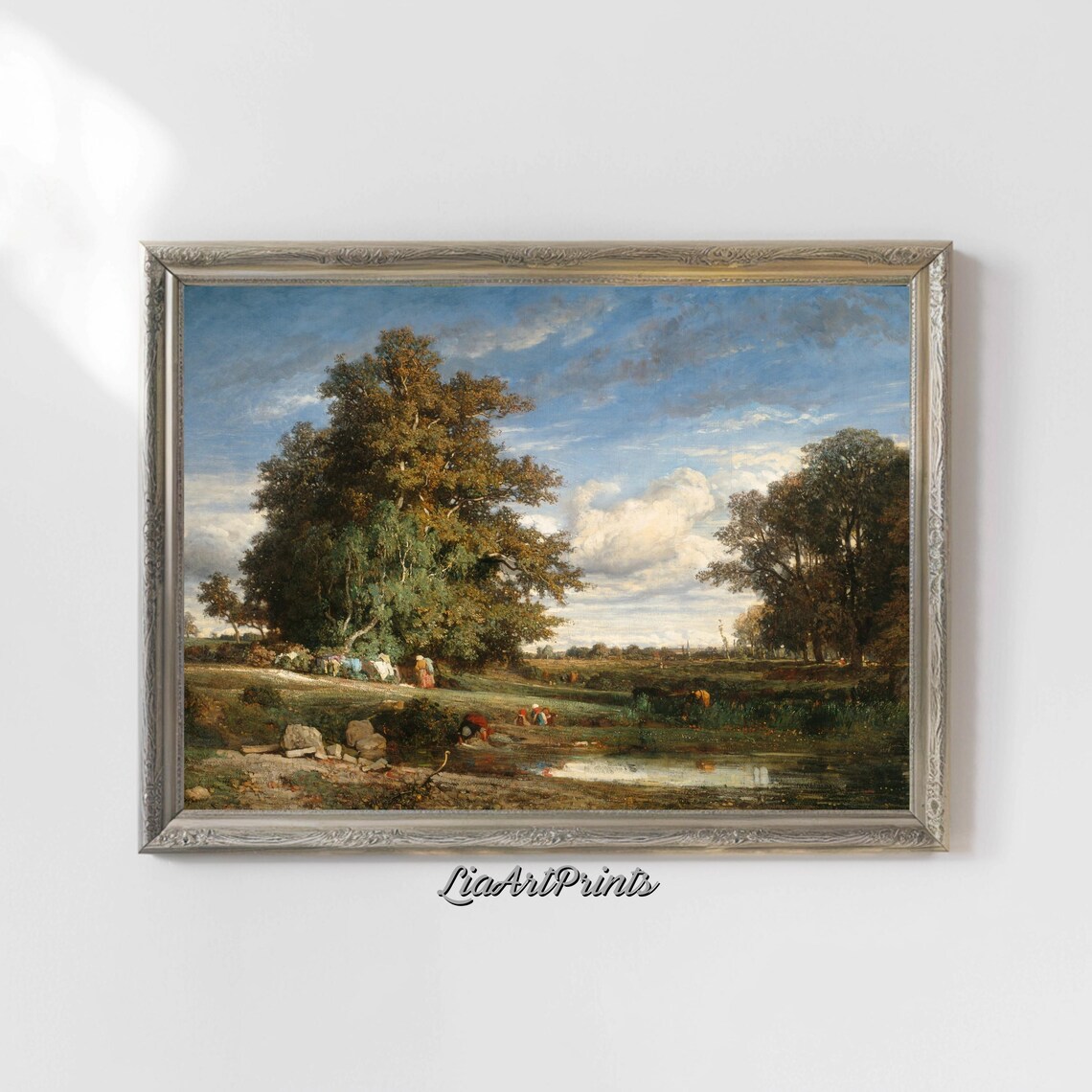 Rural Landscape With Workers, Agricultural Scene - Image 4
