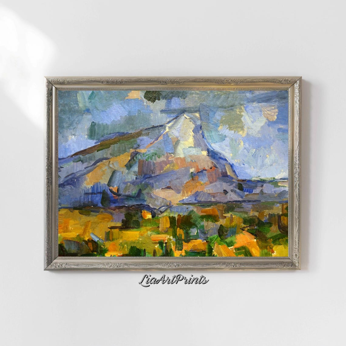 Paul Cezanne Mont Sainte Victoire Faceted Mountain Landscape Poster - Image 4