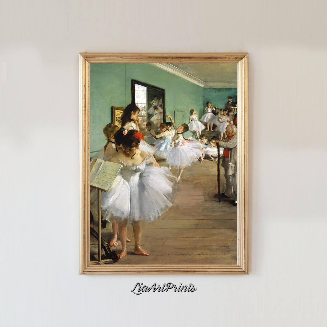 Edgar Degas The Dance Class Ballerinas Rehearsal Studio Classic Poster - Image 3