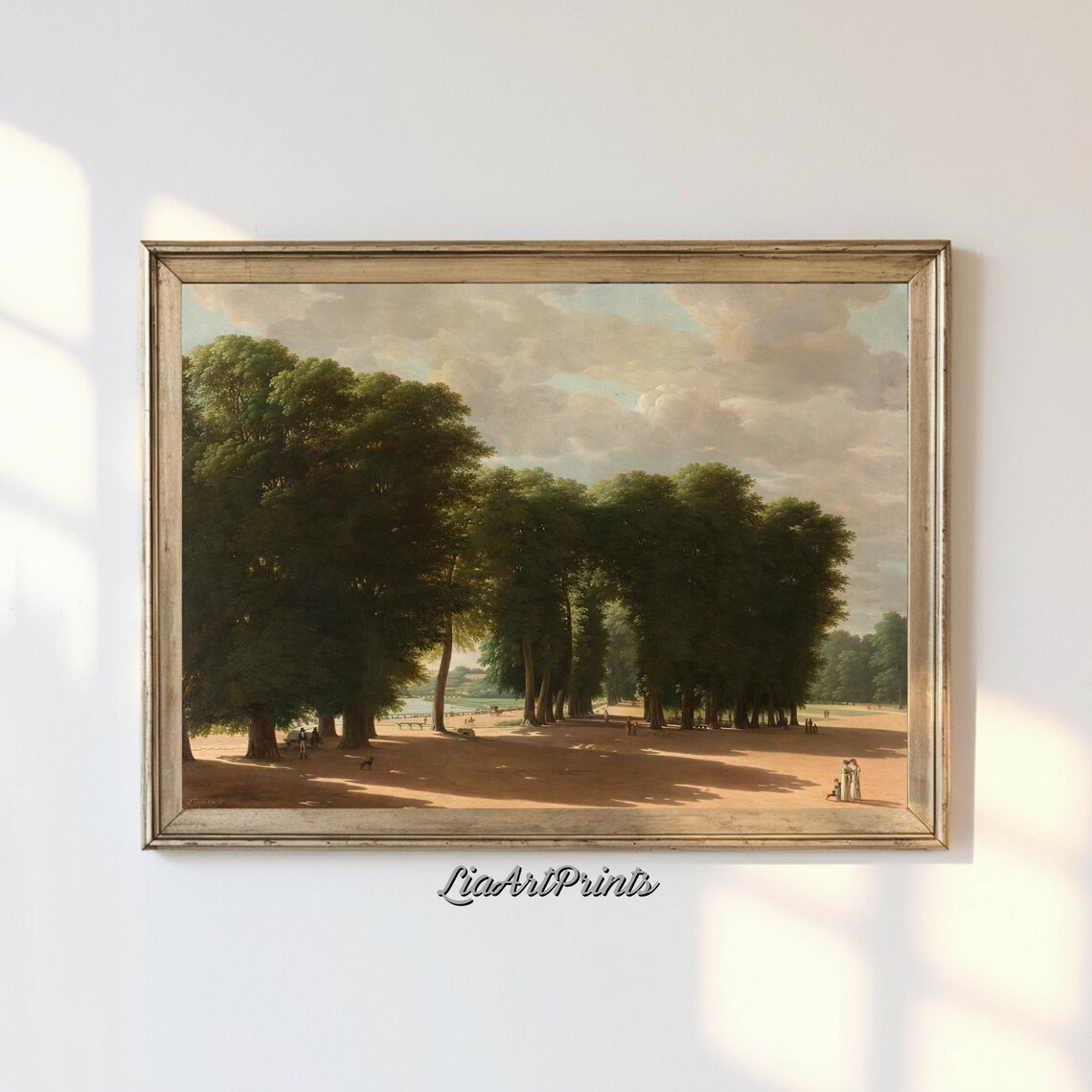 Forest Path, Tranquil Woodland Nature Art Print