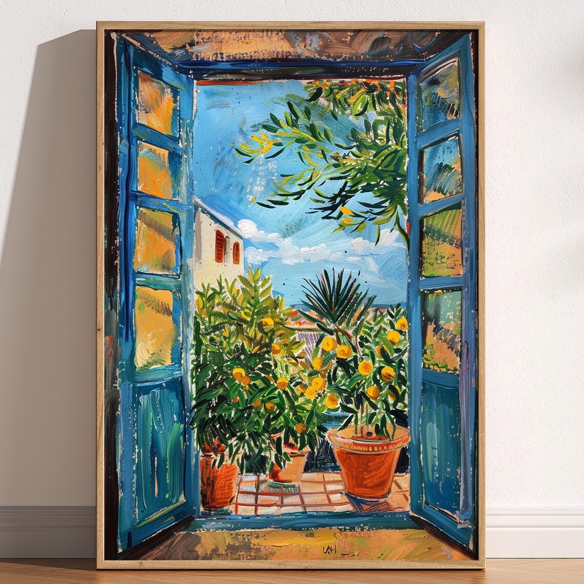 Open Window Henri Matisse Style Fauvism Art Print