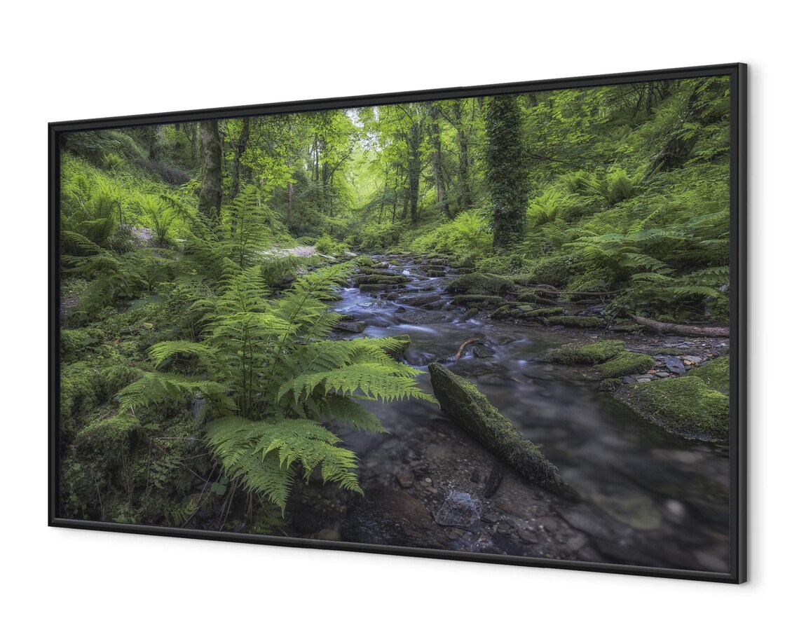 At The Green Stream River Landscape Premium Wall Picture With Wooden Frame Wall Art Living Room Decoration Art Print Poster Fine Art Photography - Image 4