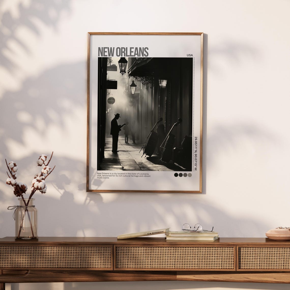 New Orleans Travel Poster New Orleans Poster Print New Orleans Custom Travel Poster Art Travel Poster Black And White Birthday Gifts - Image 5