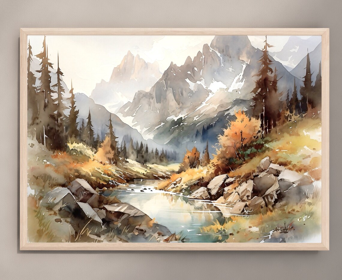 North Cascades Travel Poster, National Park Art Print - Image 2