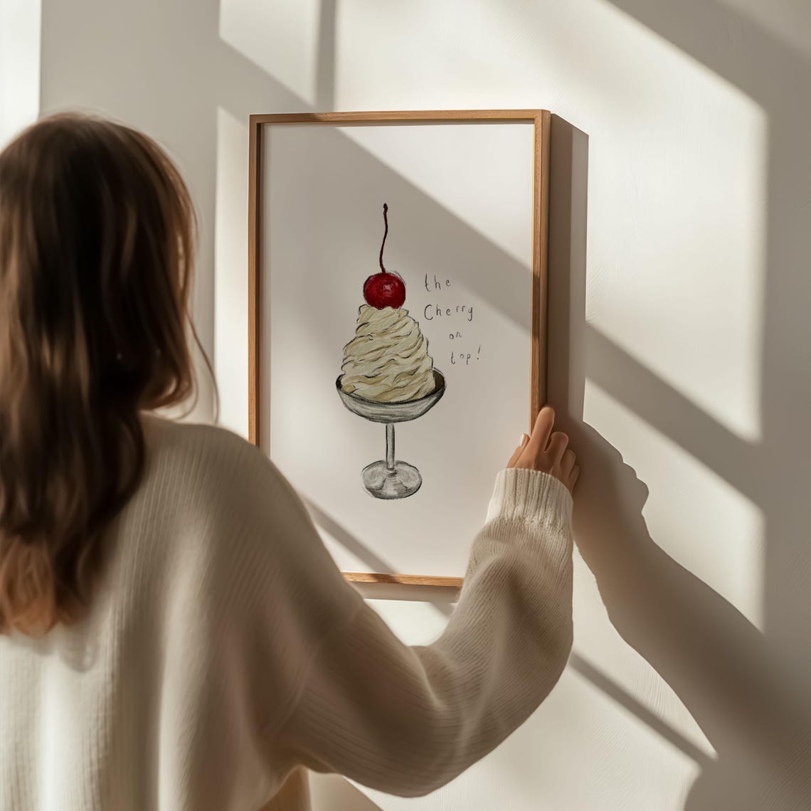 Ice Cream Poster, Kitchen Dessert Wall Art