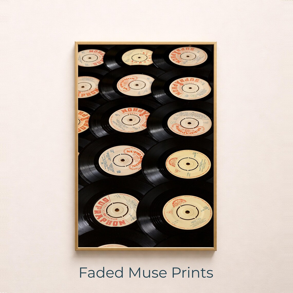 Retro Vinyl Record Wall Art Nostalgic Musicthemed Print Digital Download 515