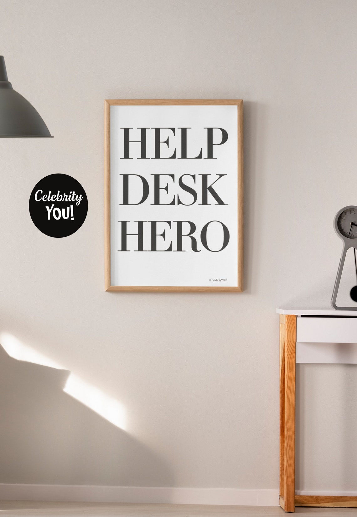 Help Desk Hero Funny IT Support Tech Worker Office Decor Poster - Image 3