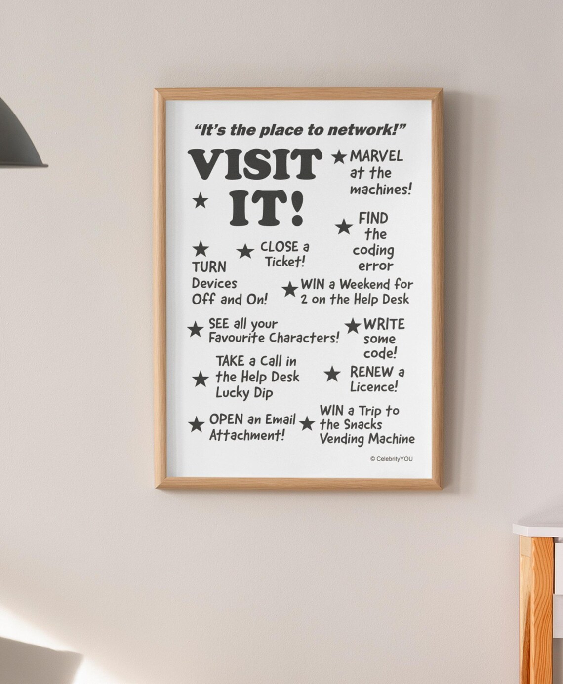 Funny IT Department Office Humor Poster Print - Image 3