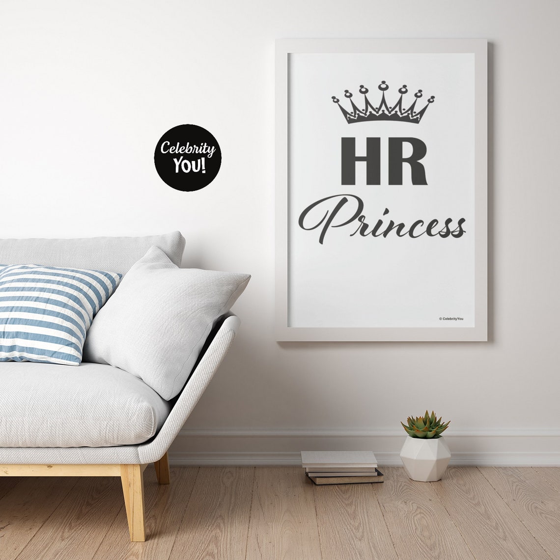 HR Princess Crown Funny Office Quote Poster for Human Resources Staff - Image 3