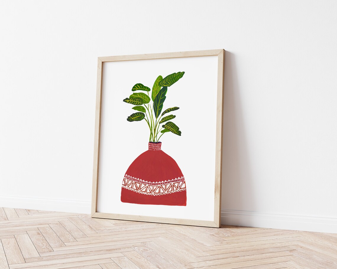 Bird of Paradise Botanical Boho Poster Print - Image 3