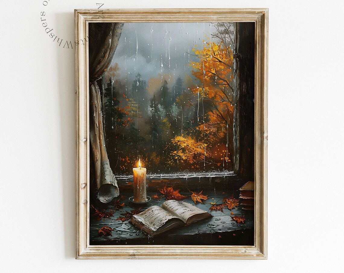 Fall Wall Art Cozy Bookish Autumn Print, Dark Academia - Image 6