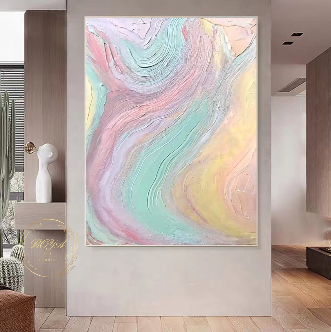 Colorful Abstract Painting, Modern Wall Art Print - Image 3