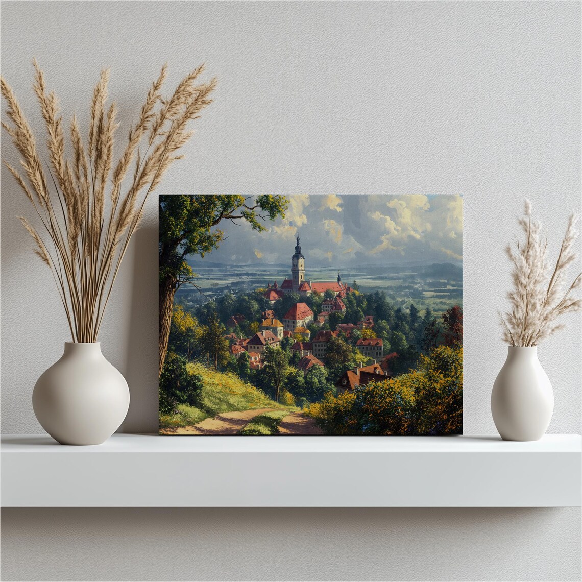 Poland Modern European Landscape Art Print