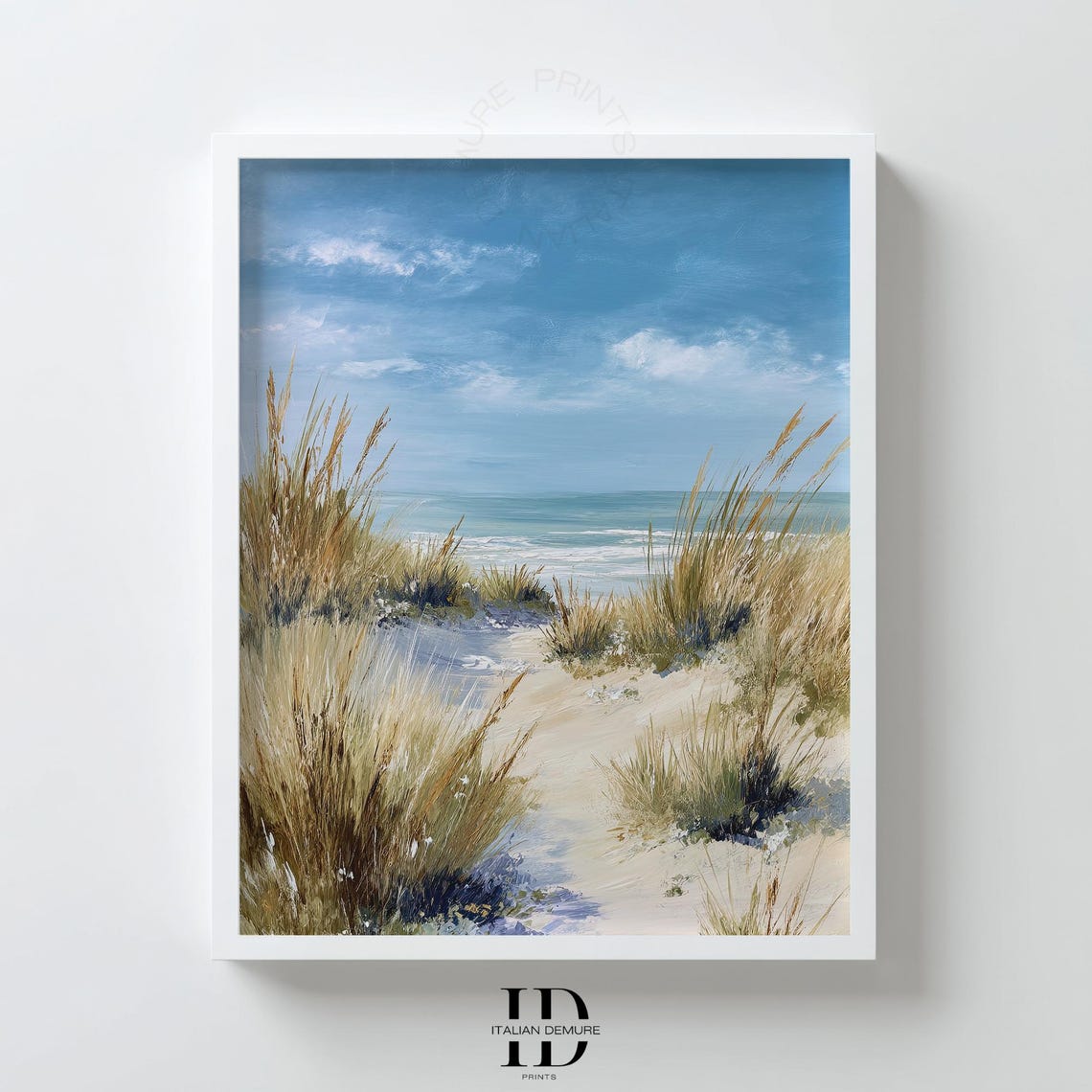 Coastal Dune Path To The Ocean Serene Beach Landscape Art Poster