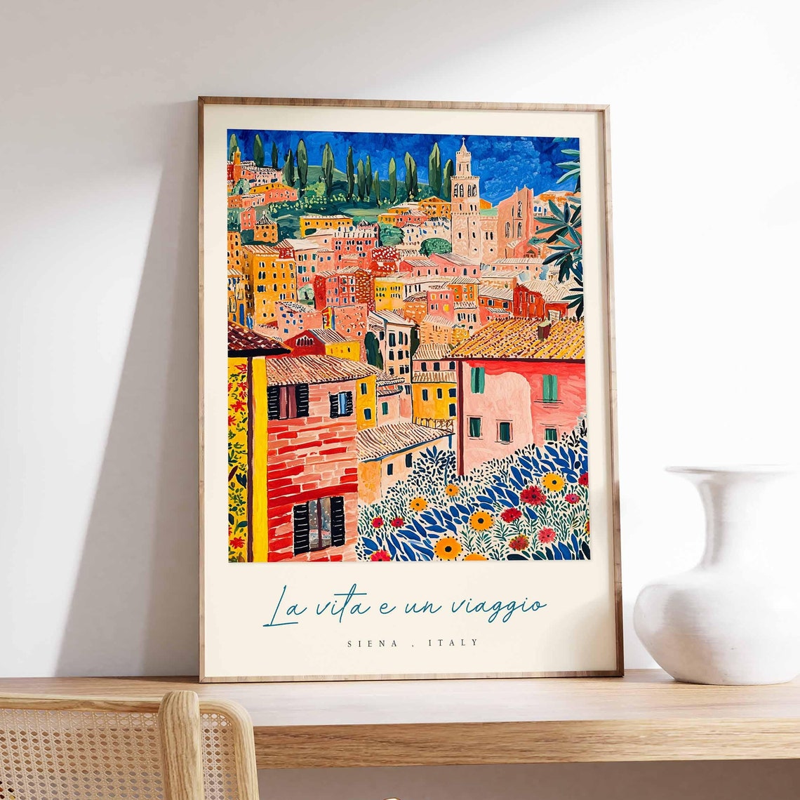 Siena Poster Italian Travel Print Siena Travel Art Siena Wall Art Italy Art Italy Travel Decor Italian Travel Gift