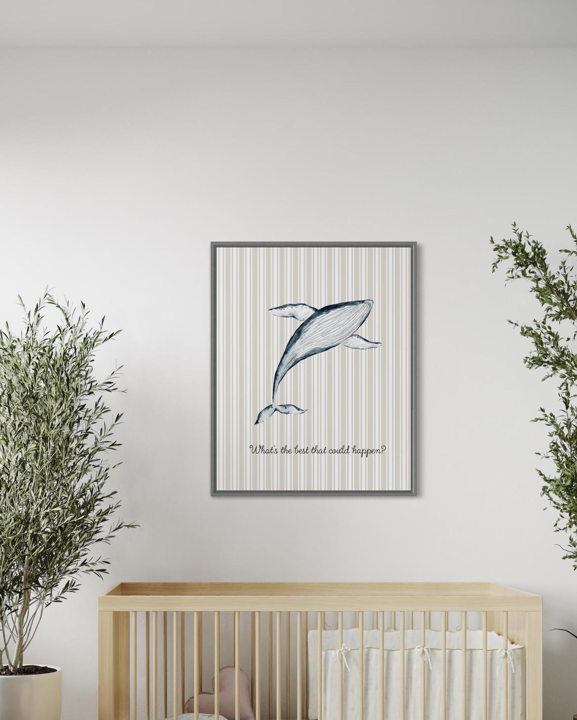 What Is the Best That Could Happen Humpback Whale Quote Poster Nursery - Image 2