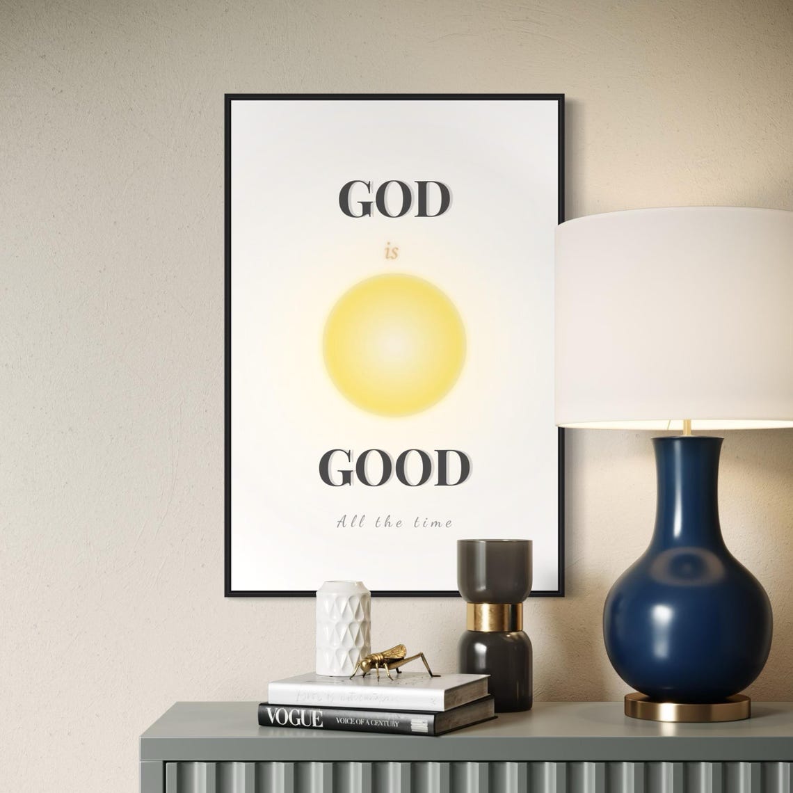 God Is Good All The Time Minimal Aura Art Trendy Christian Print Christian Home Decor Gifts Christian Inspirational Gifts Faith Mom - Image 5