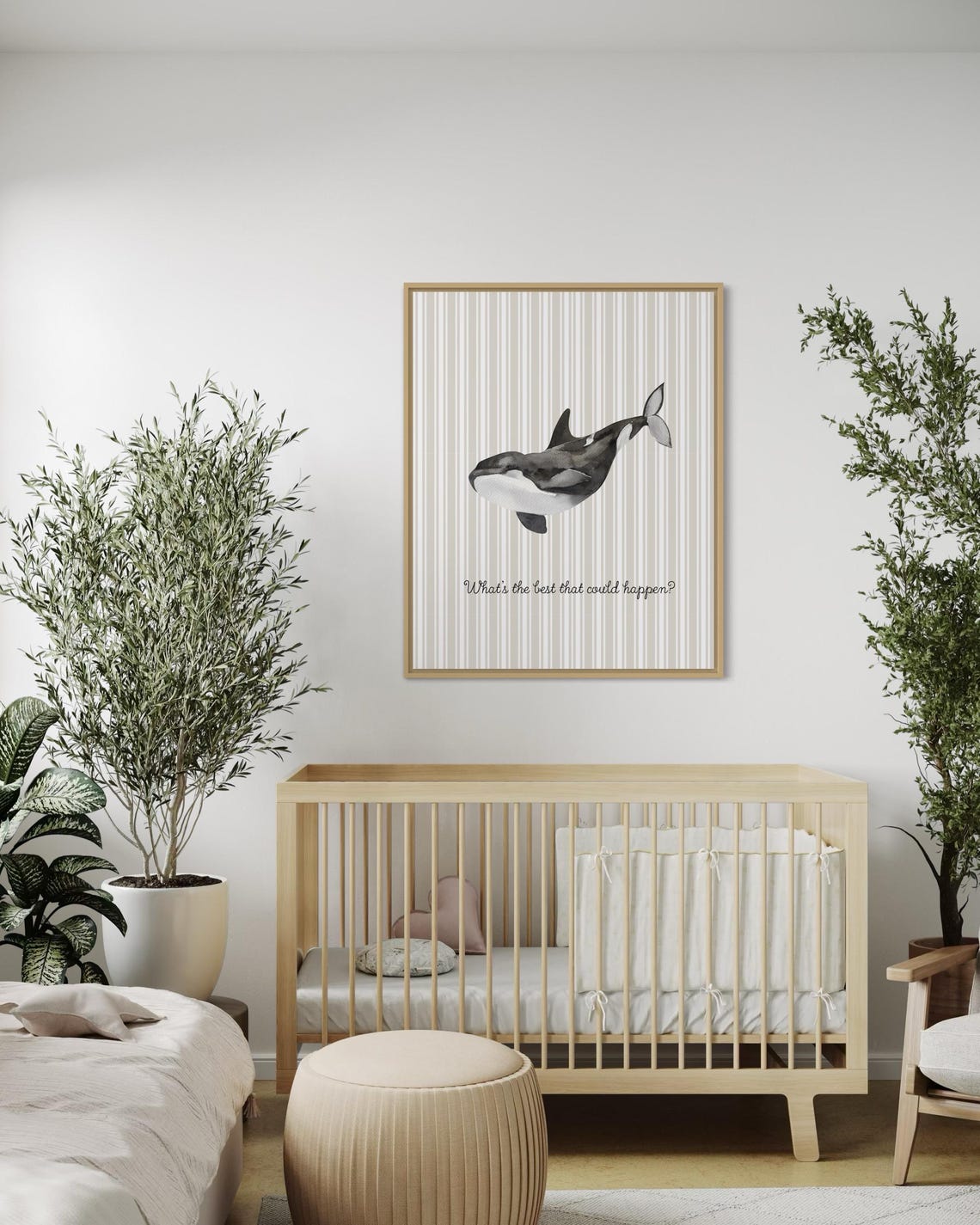 What Is the Best That Could Happen Orca Whale Quote Poster Nursery - Image 3
