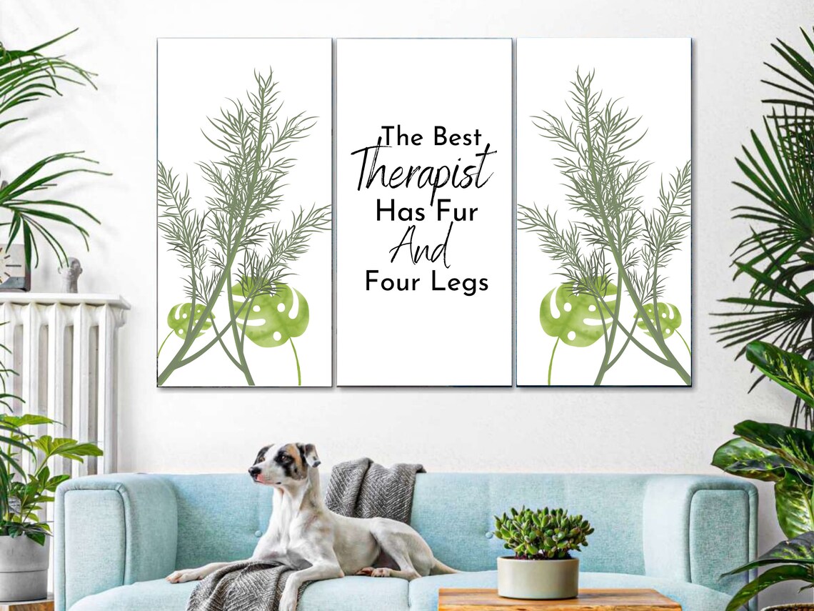 Dog Quote Typography Art Print, Fur and Four Legs - Image 3