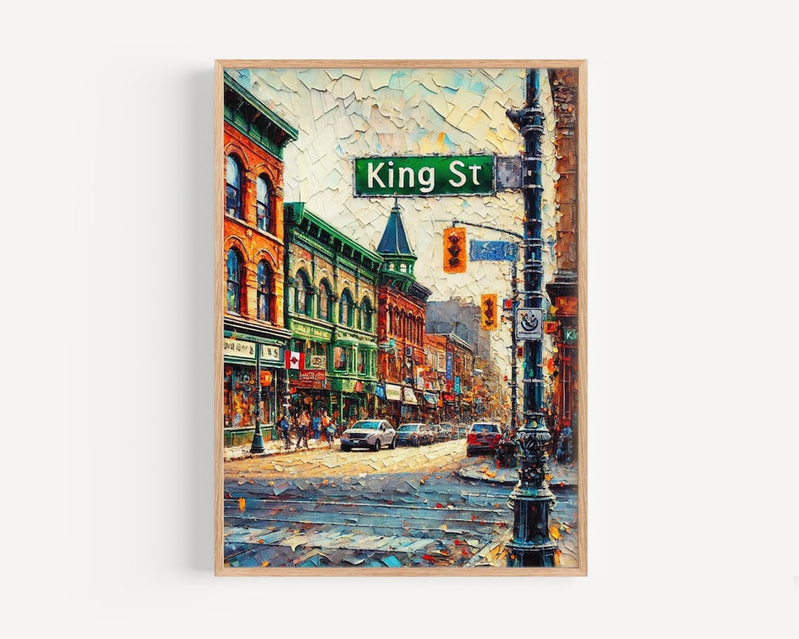 King Street Toronto Canada Travel Poster