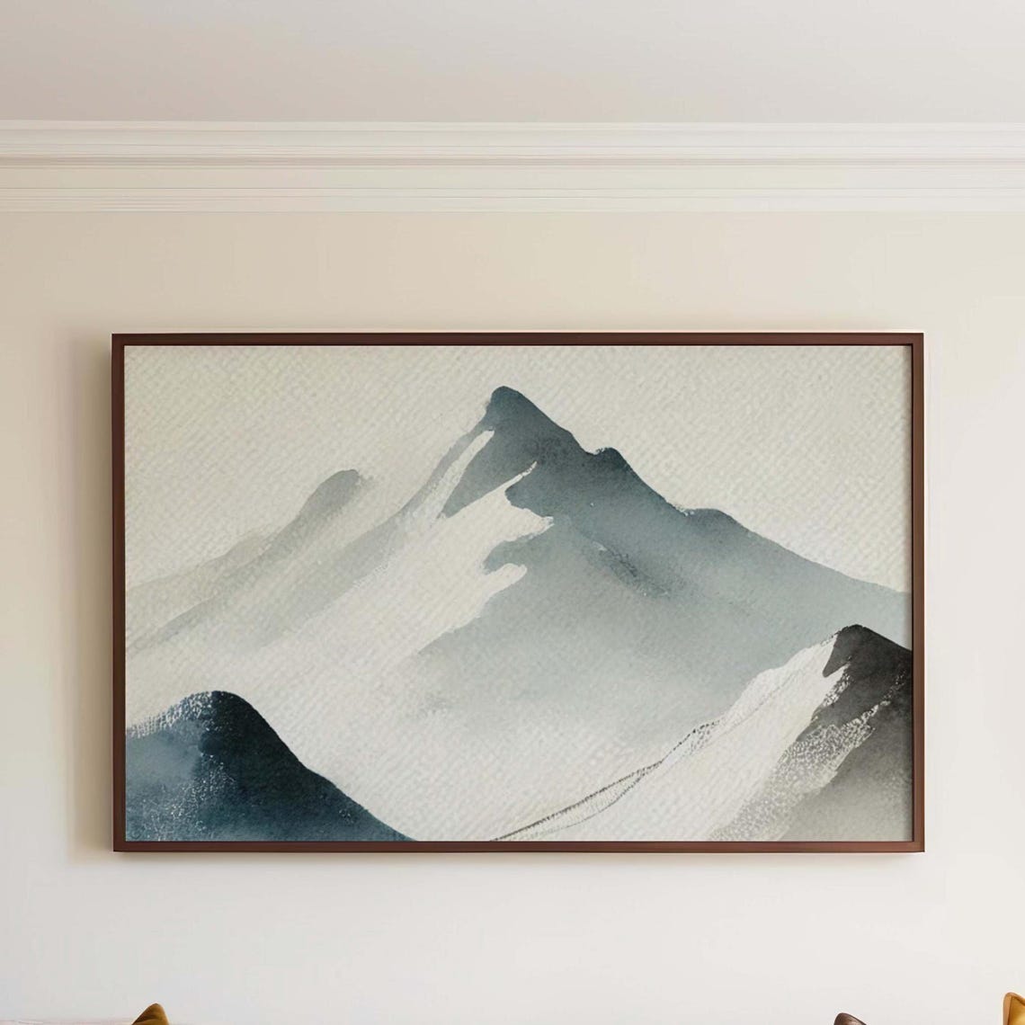 Nature Gift Mountain Wall Art Snowy Landscape Print Decor Housewarming New Home Family