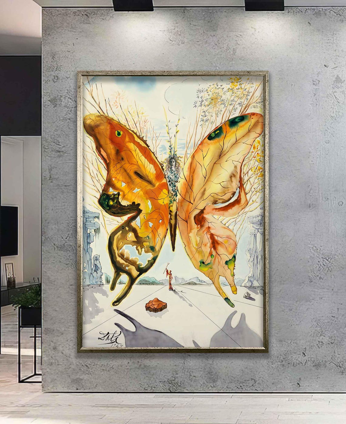 Salvador Dali Venus Butterfly Wall Art Print Salvador Dali Exhibition 1947 Poster Butterfly Poster Butterfly Surrealism Wall Art - Image 5