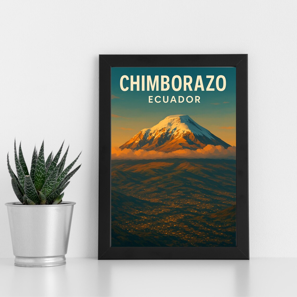 Chimborazo Art Print, Ecuador South America