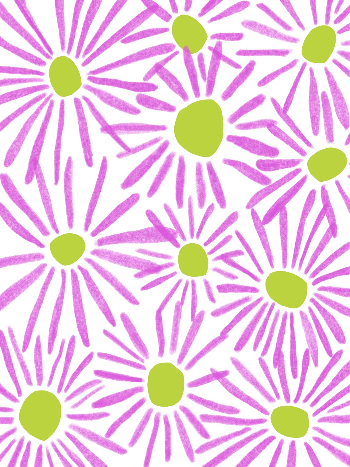 Modern Colorful Flower Print, Maximalist Floral Art - Image 2