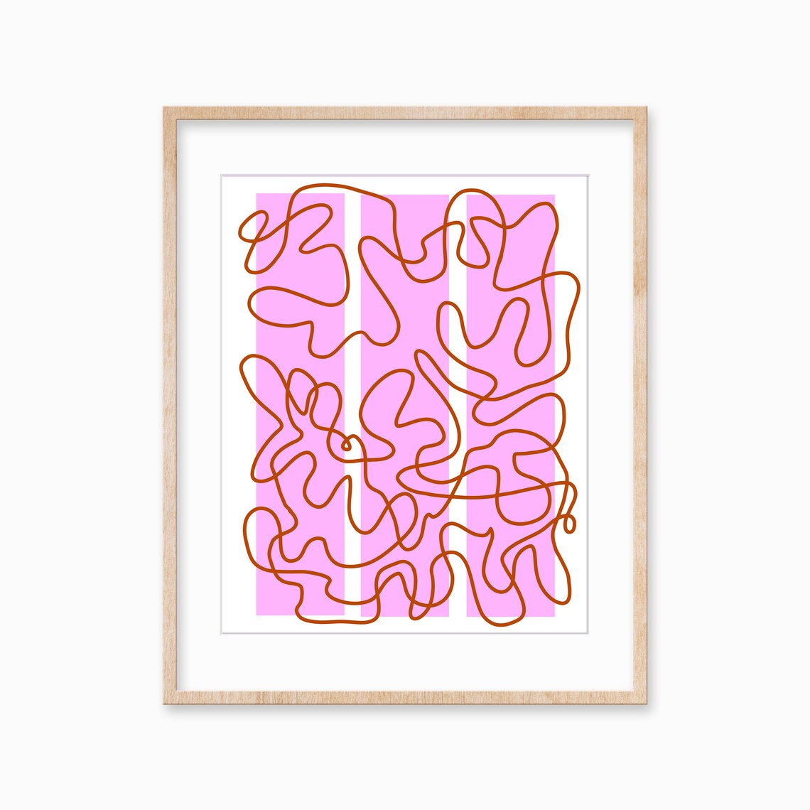 Maximalist Abstract Colorful Trendy Art Print