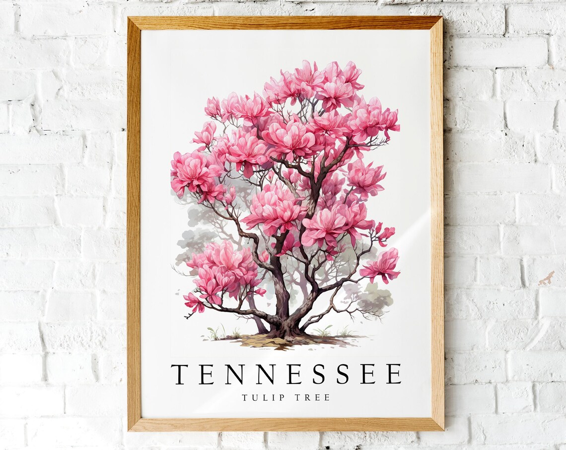 Tulip Tree, The State Of Tennessee Travel Poster