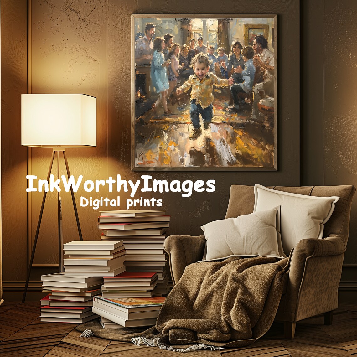 Family Gathering Joy, Happy Reunion Art Print - Image 3